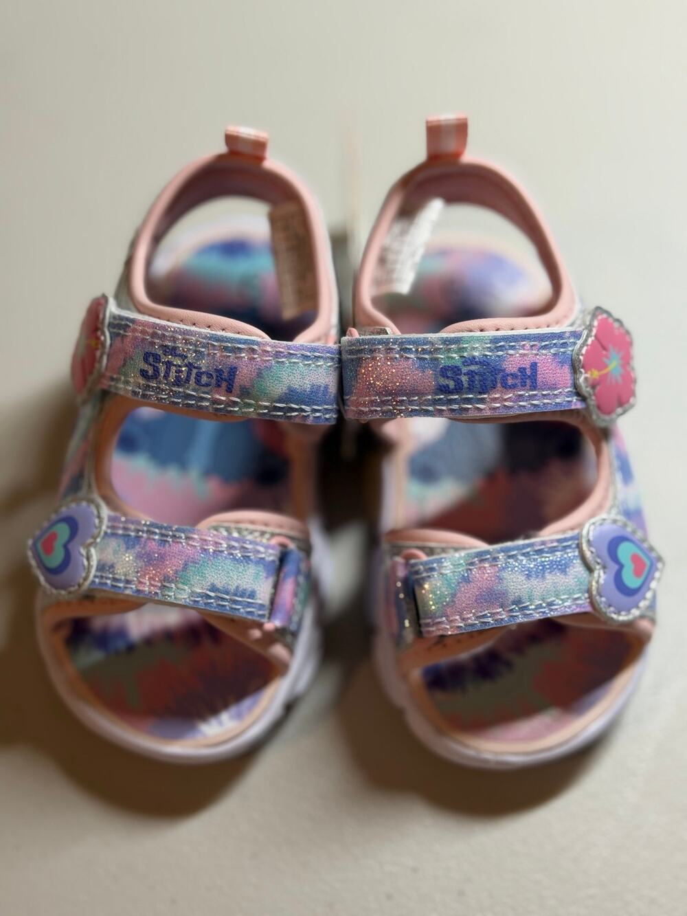 NEW! Lilo Stitch 6M Pink Sport Kids Shoes Light-Up Sandals
